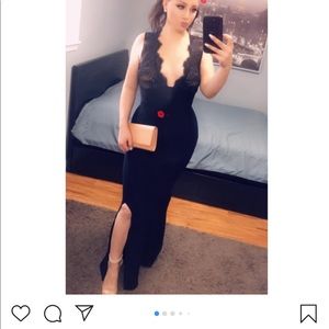 HOUSE OF CB black bandage lace dress